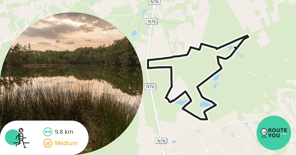 Duinengordel vijver route (pond route) - Recreatieve wandelroute